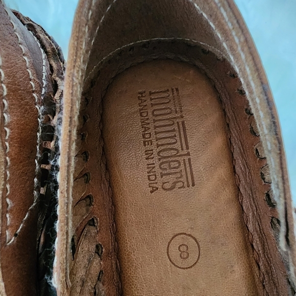 Brown Woven Leather Loafers - Picture 5 of 9